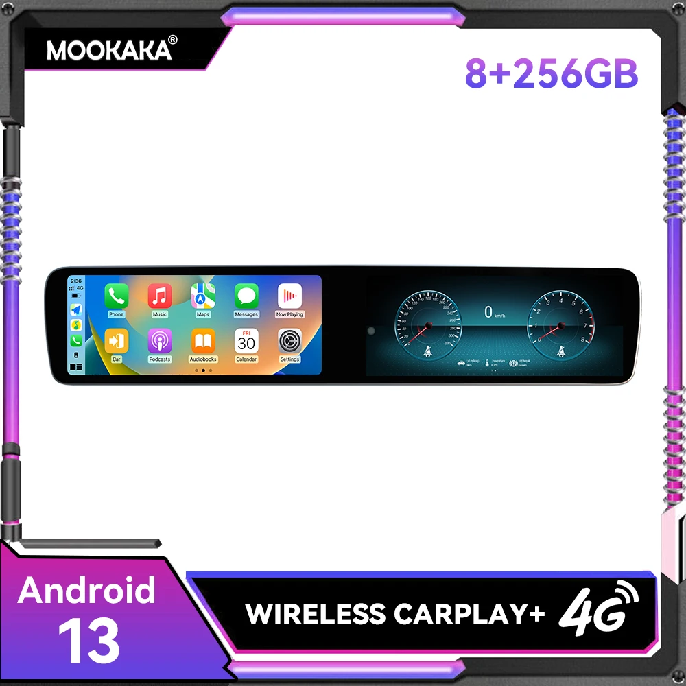 

12.3Inch Dual Screen For Mercedes-Benz CLS Class W257 2021-2024 Android Car Radio Stereo Multimedia Player Gps Carplay Navi Unit