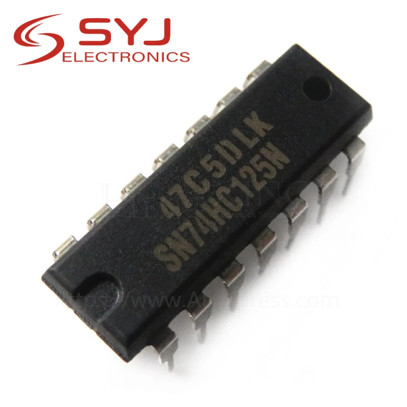 

10 шт./лот SN74HC125N SN74HC125 74HC125 DIP-14 новая Оригинальная фотография