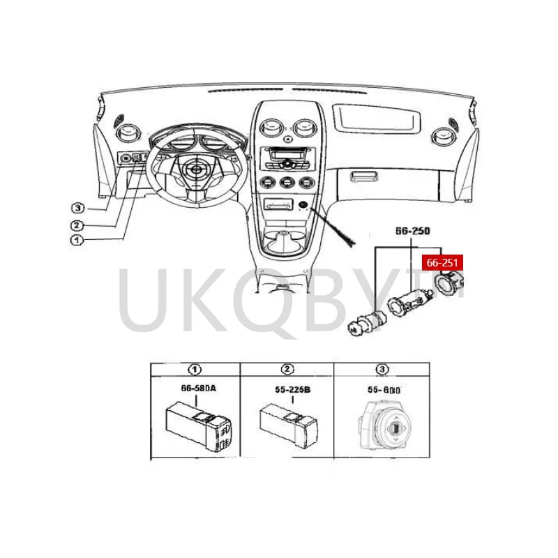 B00166251L1 Suitable for Ma zd a 323 Fumeilai 2nd generation and 2nd generation Haifuxing Cigarette lighter lighting ring