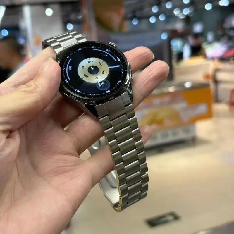 No Gap Offizielles Interface-Armband für Huawei Watch GT6 46mm Metall-Edelstahl-Armband Huawei Watch GT6 GT5 GT4 46mm Zubehör