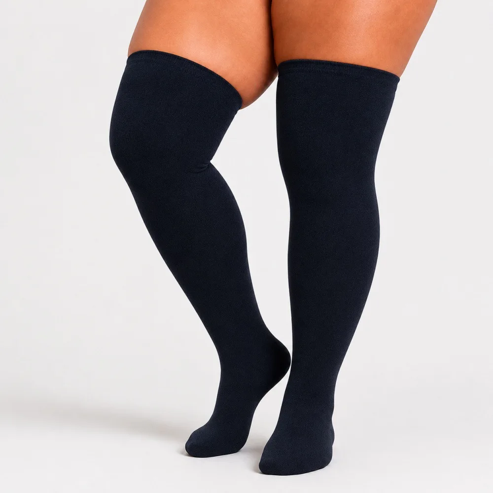 Niedliche Mädchen- und Damen-Lolita-Regenbogen-Strumpfhosen, Overknee-Cosplay-Socken, Herbst-Winter-Oberschenkelstrümpfe, dicke Beinwärmer, Weihnachten – Detail 1