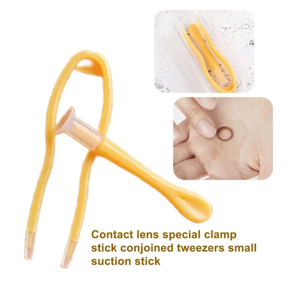 Contact Lenses Tweezers and Suction Stick Lens Tool Portable Soft Tip Accessory Contact Lenses Inserter Tools