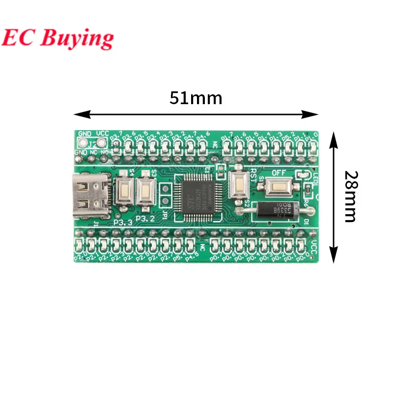 STC32G12K128 STC8H8K64U 9,6 9,62 32Bit 128 KB 64 KB STC32F12K54 51 STC Core Funktion Entwicklungsboard Oszilloskop Demo Modul – Detail 3