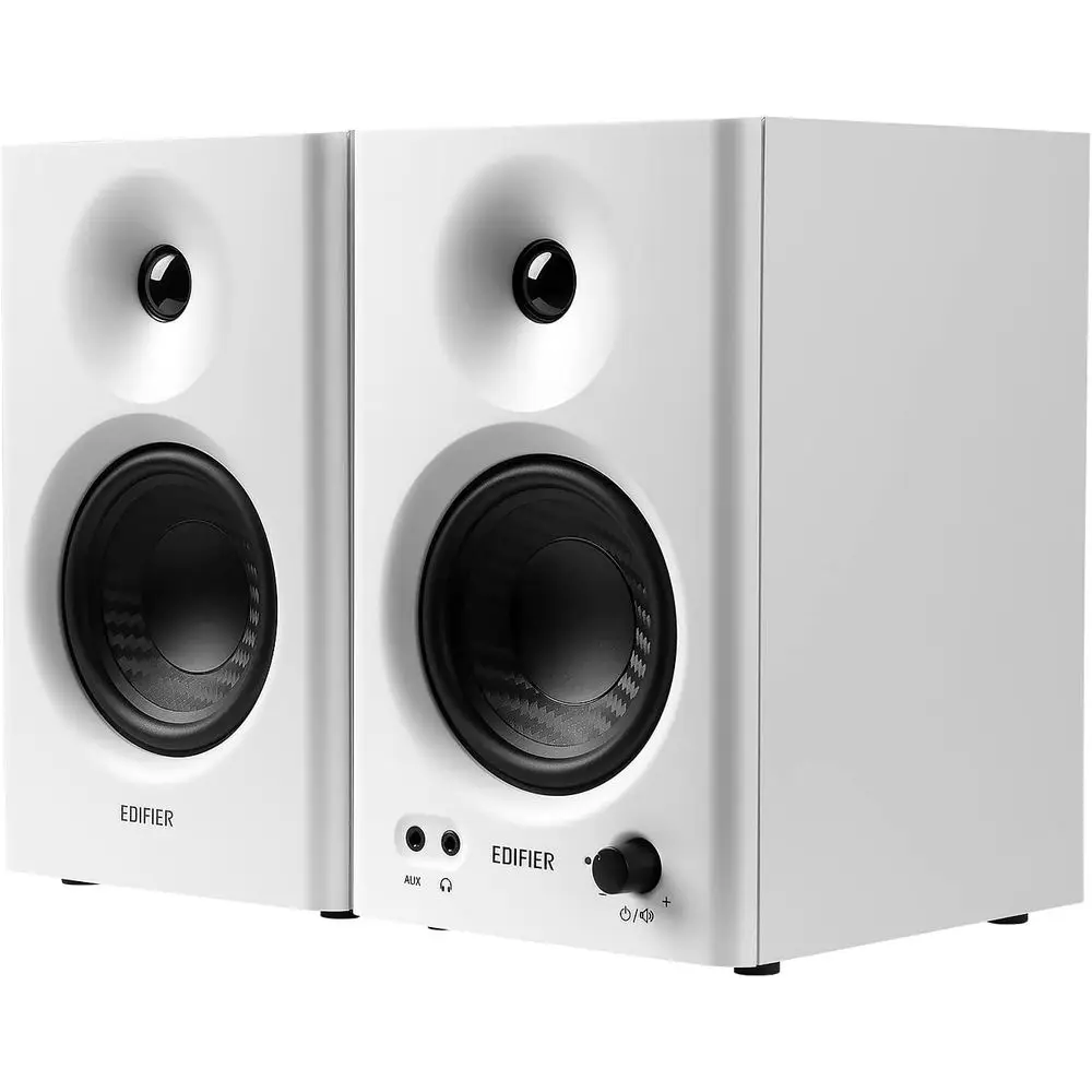 

MR4 42W Powered Monitor Speakers, 1" Tweeter & 4" Wooer, Balanced TRS/RCA/AUX, Monitoring/Music e, or PC/PS5/TV, Music Productio