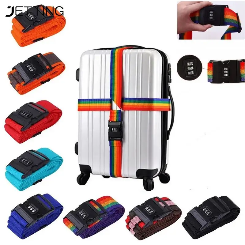 

2M Travel Luggage Strap Adjustable Password Lock Packing Belt Baggage Secure Lock Anti-theft Luggage Strap Bundling Belt