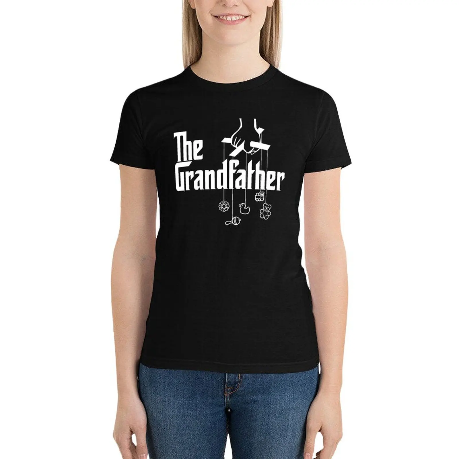 The Grandfather - Mafia Movie Logo Spoof T-Shirt tees vintage clothes oversized t shirts for Womens