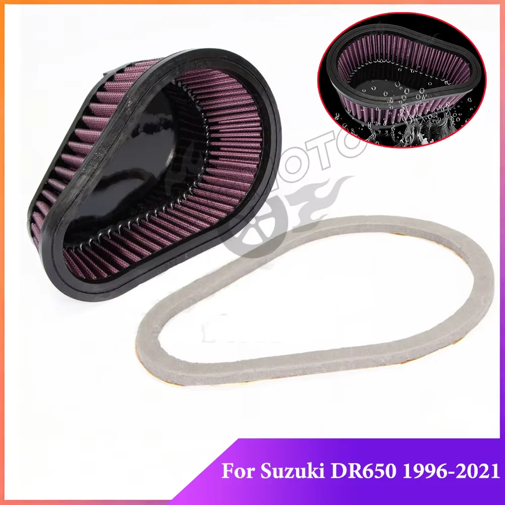 For Suzuki DR650 DR650SE DR650S 644cc 1996-2018 2019 2020 2021 Motorcycle Air Filter Cleaner DR 650 650SE S Accessories