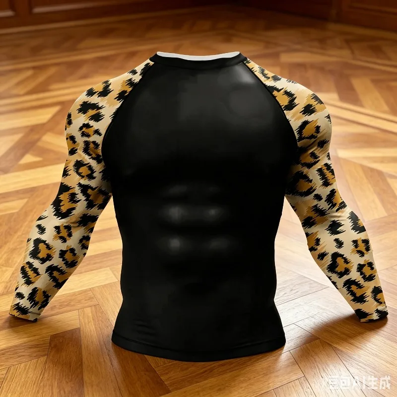 Cody Lundin Swimming Surfing Tight Long Sleeve Compression Training Grappling Sportwear mma bjj Combat Rash Guard