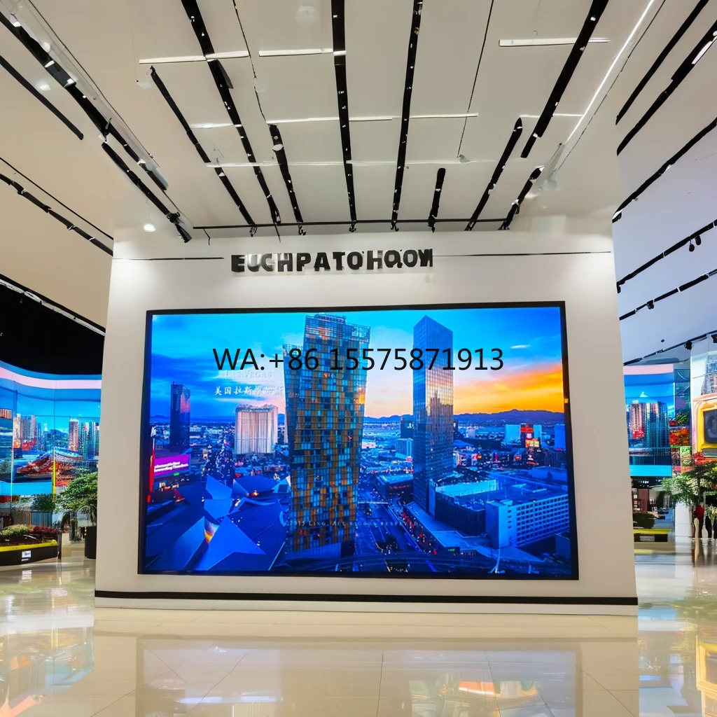 Fine Pixel Pitch Indoor LED Display Screen 1.25/1.53/1.86/2.5mm Fixed Seamless Video Wall for Church Hardware Connection