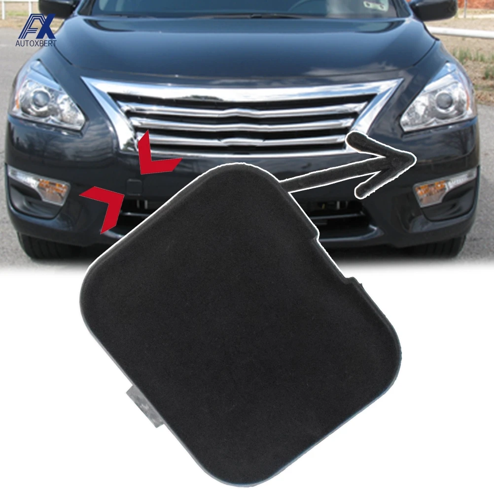 For Nissan Altima 2013 2014 2015 Car Front Bumper Tow Hook Eye Cover Black Cap Protector OE Number 622A0-3TA0A Auto Replacement