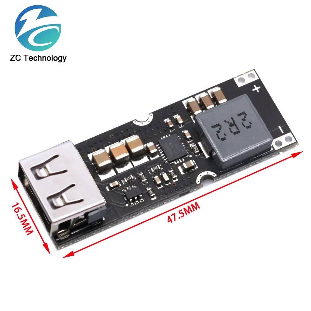 Single Cell Lithium Battery Boost Power Module Board 3.7V 4.2V Liter 5V 9V 12V USB Mobile Phone Fast Charge QC2.0 QC3.0 TPS61088