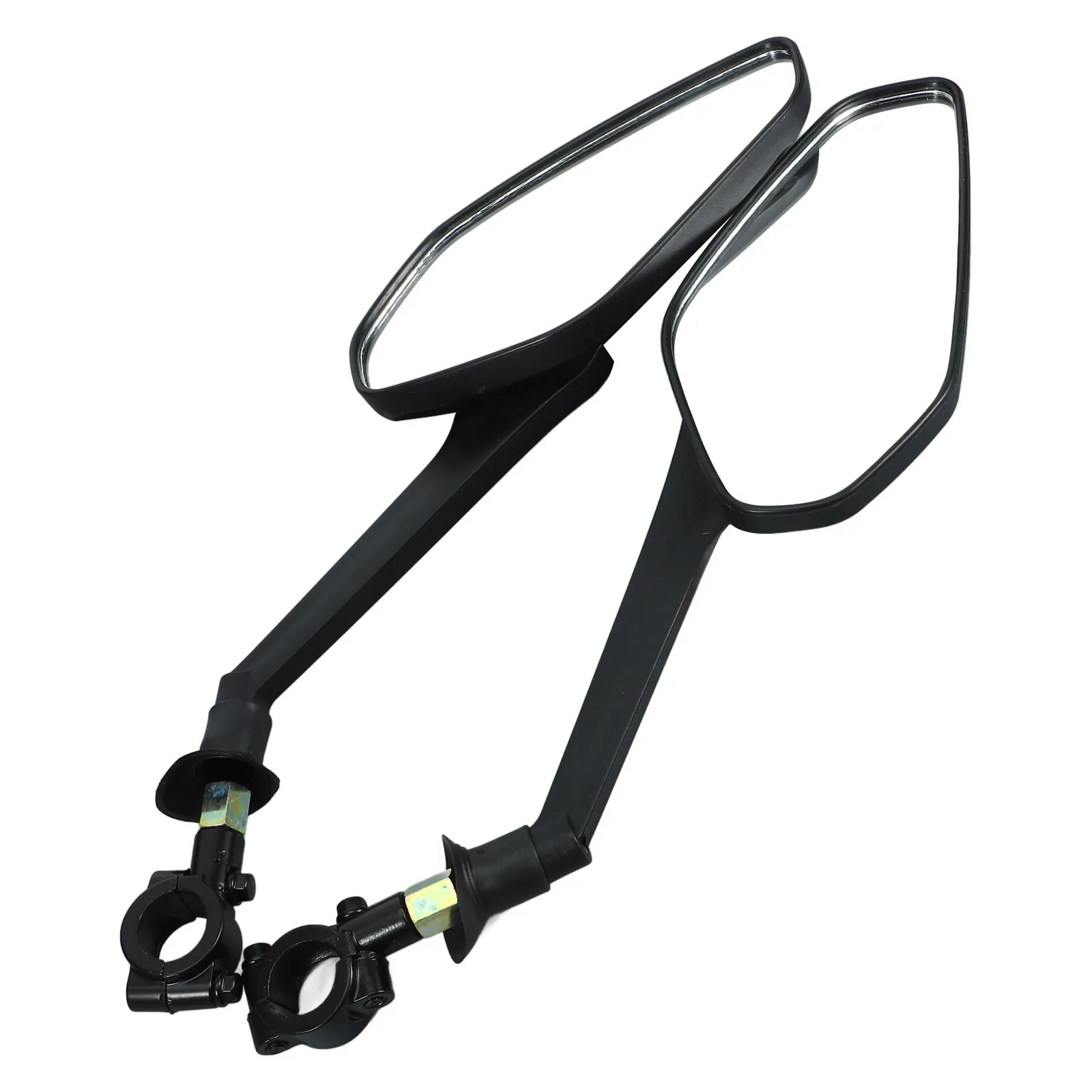 

1Set Cycling Rear View Mirror High Durability ABS Material Bike Handlebar End Mount Mirror for Road Mountain Off-Road Bikes