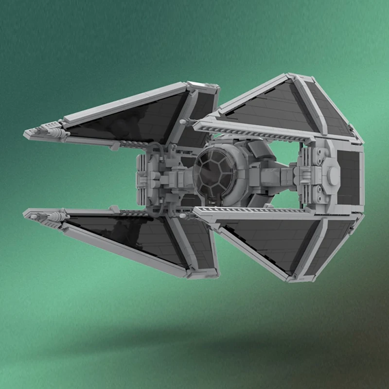 Klocki konstrukcyjne Star Movies Model MOC, myśliwiec Interceptor, technologia modułowa, zabawki do składania, idealne na prezenty świąteczne dla dzieci.