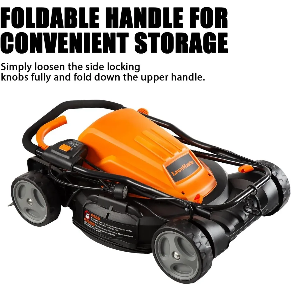 Cortacésped eléctrico LawnMaster de 12 amperios con ancho de corte de 19 pulgadas ME1218X.01