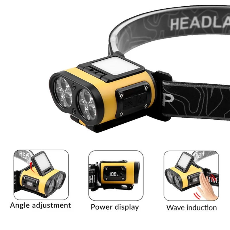 

B84B-LED Headlamp Rechargeable COB Cap Clip Light Head Flashlight Headlight For Outdoor For Outdoor Fishing Camping