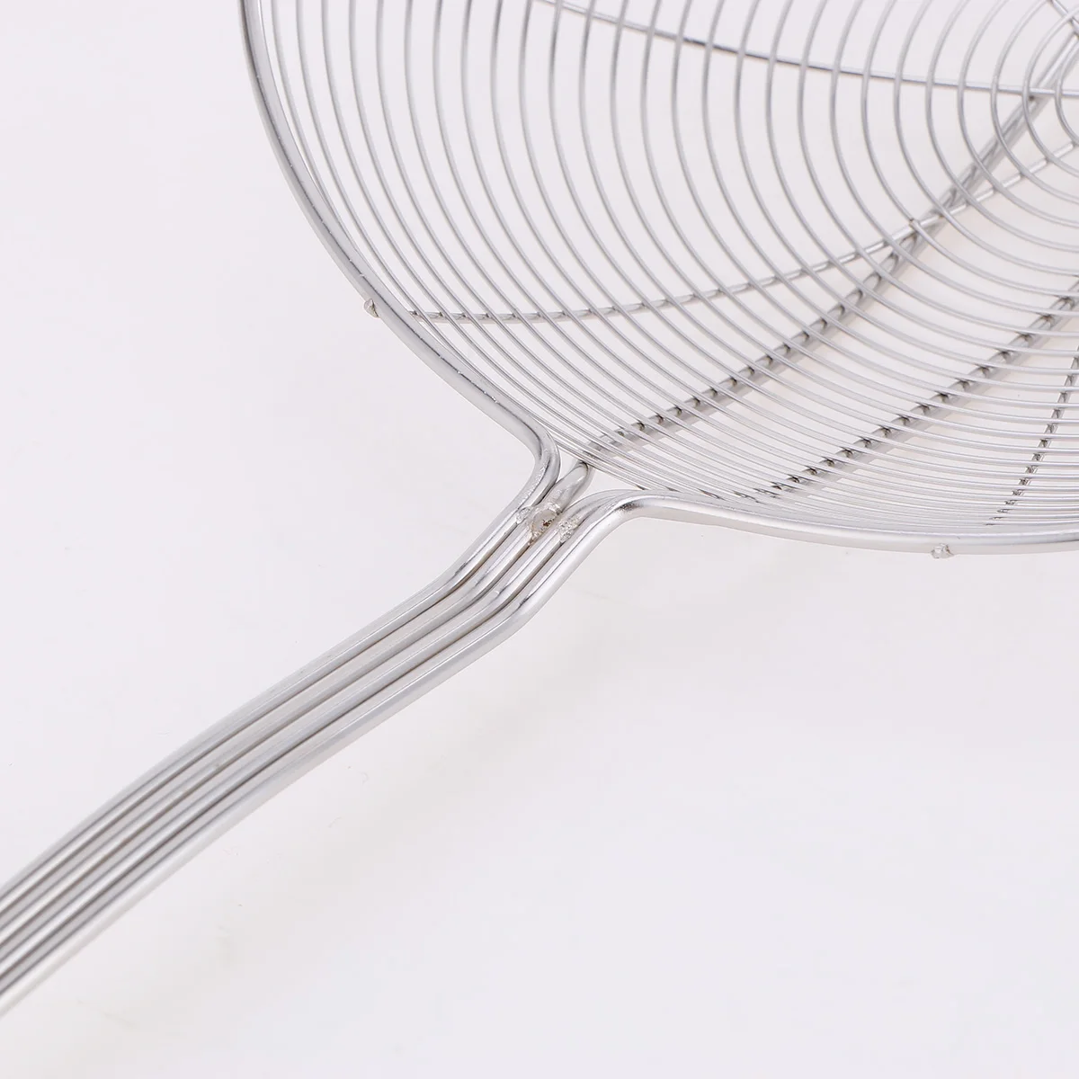 

20Cm Stainless Steel Colander Spoon Skimmer Ladle Wire Mesh Strainer Handle Hot Pot Frying Pasta Noodle Drainage Oil Separator
