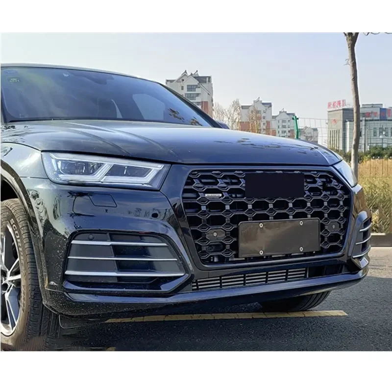 Diamond Front Grille For Audi Q5 / SQ5 2018 2019 2020 Upgrade AUDI RSQ5 Hood Grille Racing Bumper Grill