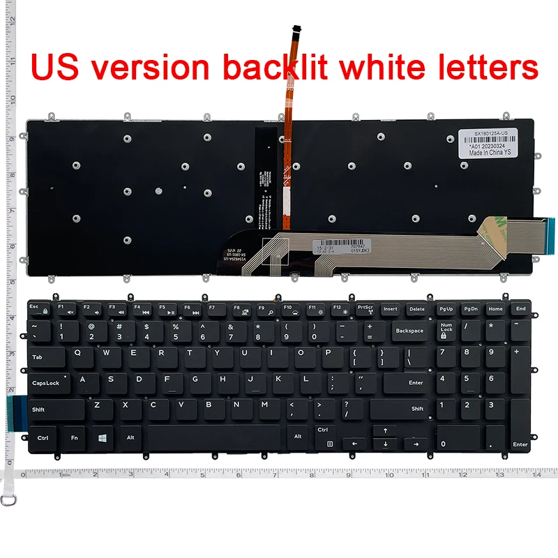 US New Keyboard for Dell Inspiron 3782 3585 3590 3593 3595 P75F 3583 English laptop