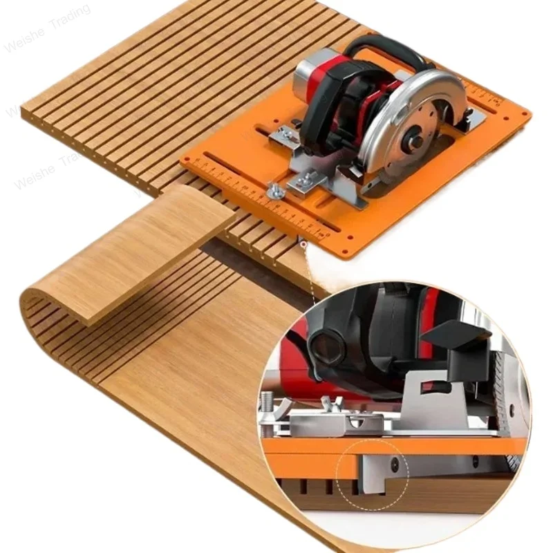 

Woodworking Cutting Machine Base Plate Support Wooden Board Bending Cutting Positioning Template Jig Gypsum Board Slotting Tools