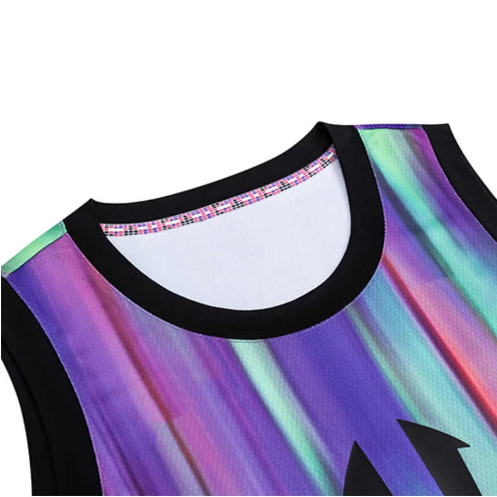 ايرفينغ كرة السلة تانك القمم 2024 موضة جديدة كرة السلة جيرسي التجفيف السريع تنفس الجولة الرقبة فضفاضة تي شيرت رياضي غير رسمي #4