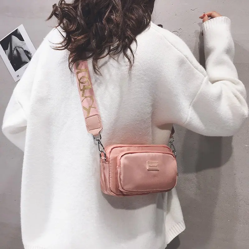 

Casual Canvas oulder Bag for Women 2025 New Japanese Harajuku Sle Nylon Crossbody Small Bag Versatile for Students
