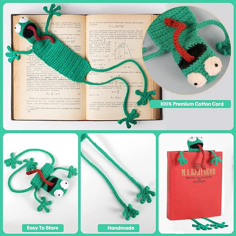 Crochet Animal Bookmark Cute Creative Crochet Reading Bookmark Knitted Book Marks For Reading Handmade Crocheted Bookmark For Te