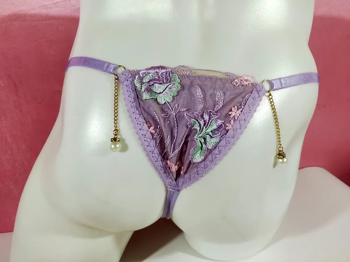 رجل الدانتيل المطرزة T-ملخصات ربطة عنق لطيف Kawayi BF هدية زي