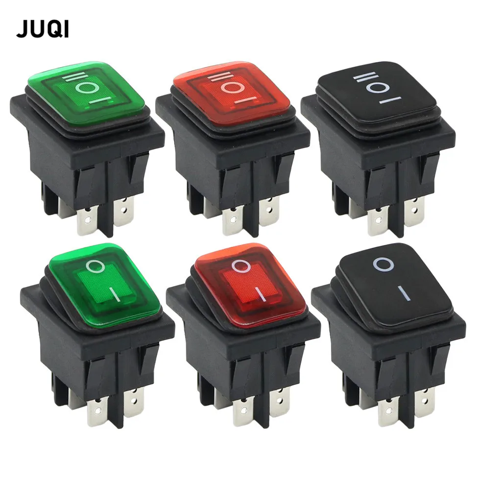 

KCD4 Waterproof Switch Rocker Switch Power Switch 2 position/ 3 position 6 Pins Reset or self-locking 16A 250VAC/ 20A 125VAC