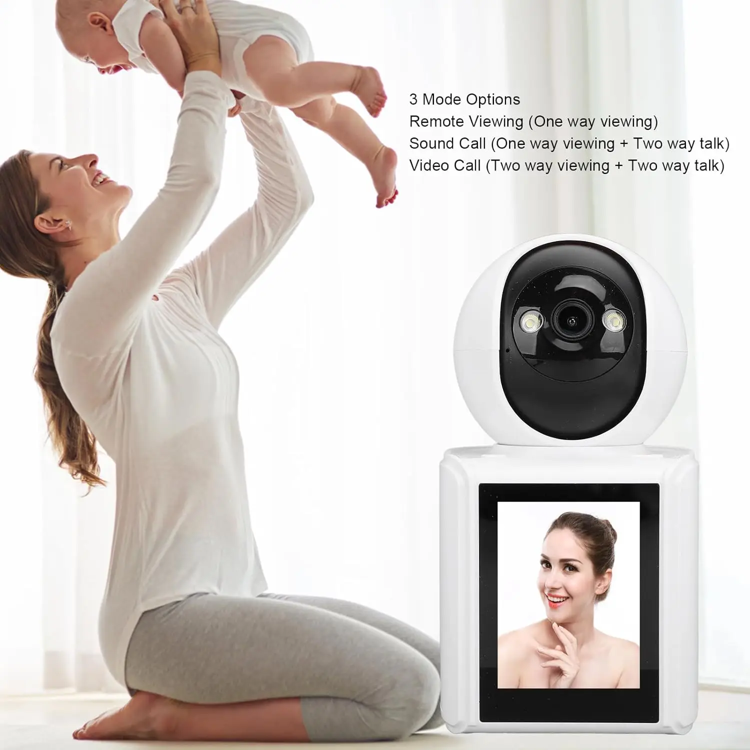 

PTZ WiFi IP Camera 1080P HD-350° Panoramic Two-Way Audio 10M IR Night Vision TF/Cloud Storage Indoor Home Baby Pet Security Cam