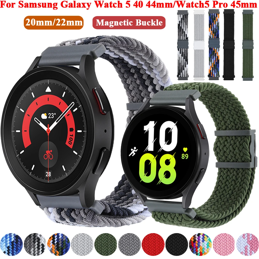 22 20mmStrap For Samsung Galaxy Watch 5/4 44 40mm/Classic 42 46mm/Active 2/Gear S3 Smart Bracelet Correa Galaxy Watch 5 Pro 45mm