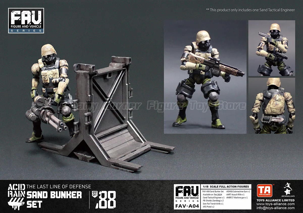 【Auf Lager】Acid Rain War FAV-A04 SAND BUNKER SET FAV-A10 SETH RANGER VOLLSTÄNDIGE ACTION-FIGUREN im Maßstab 1:18