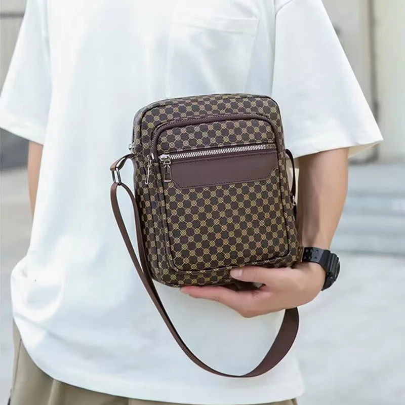 حقيبة كتف واحدة ملونة مدمجة للرجال والنساء، مناسبة للسفر والتصوير الفوتوغرافي، حقيبة صغيرة من البولي يوريثان