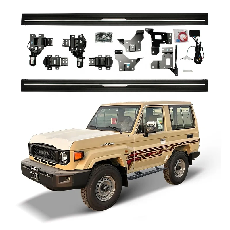 

Brand New Customized Suv Accessories Aluminum Bracket Automatic Side Step For Toyota Land Cruiser LC71 2 Door Running Board Elec