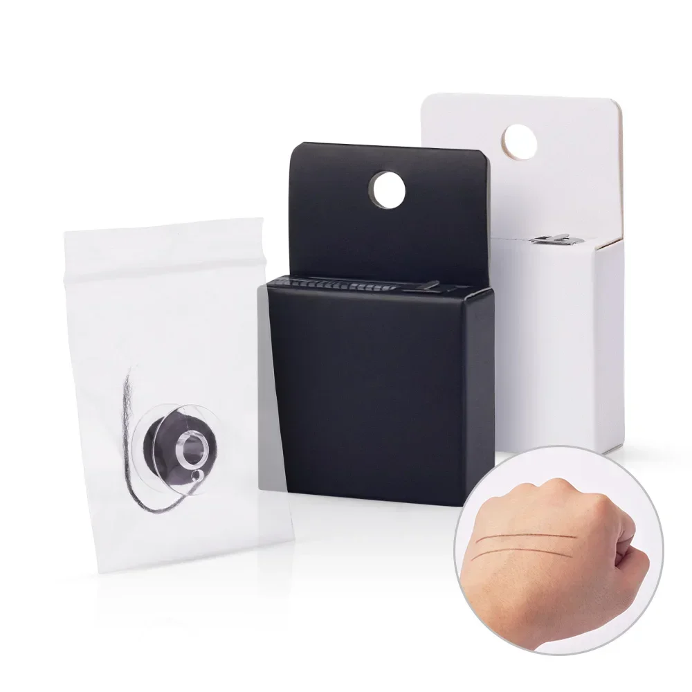 

Картографическая струна с предварительным чернилами для микроблейдинга бровей, лайнеры для окрашивания макияжа, нить, полуперманентное позиционирование, инструмент для измерения бровей