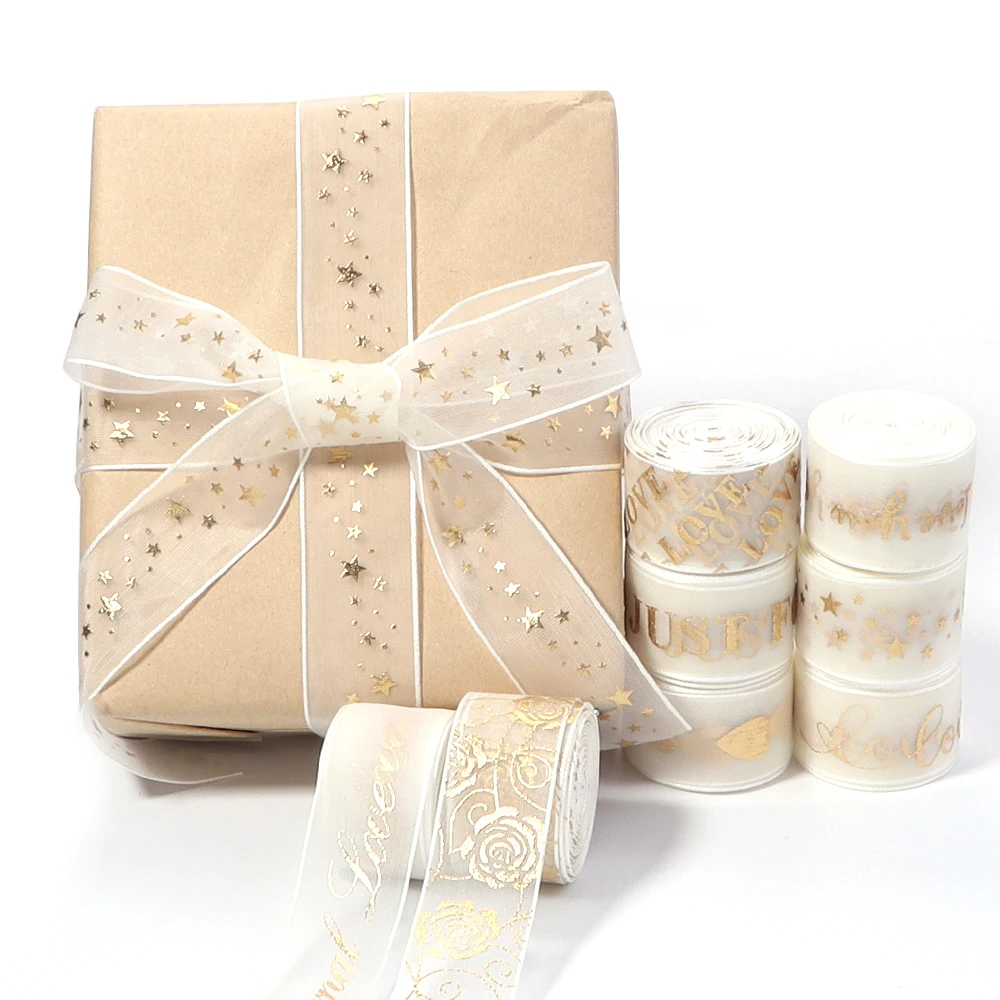 

Лента из пряжи с узором «Хвост золотой рыбки», 5 ярдов, 2,5 см, золотистая, для бантов, подарочная, атласная, рождественская, для шитья одежды и рукоделия