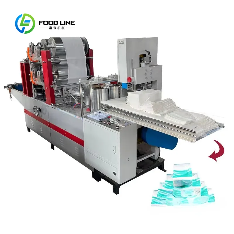 Custom made Low Cost Restaurant Napkin Folding Machine Napkin Tissue Paper Making Machine Table Napkin Machine