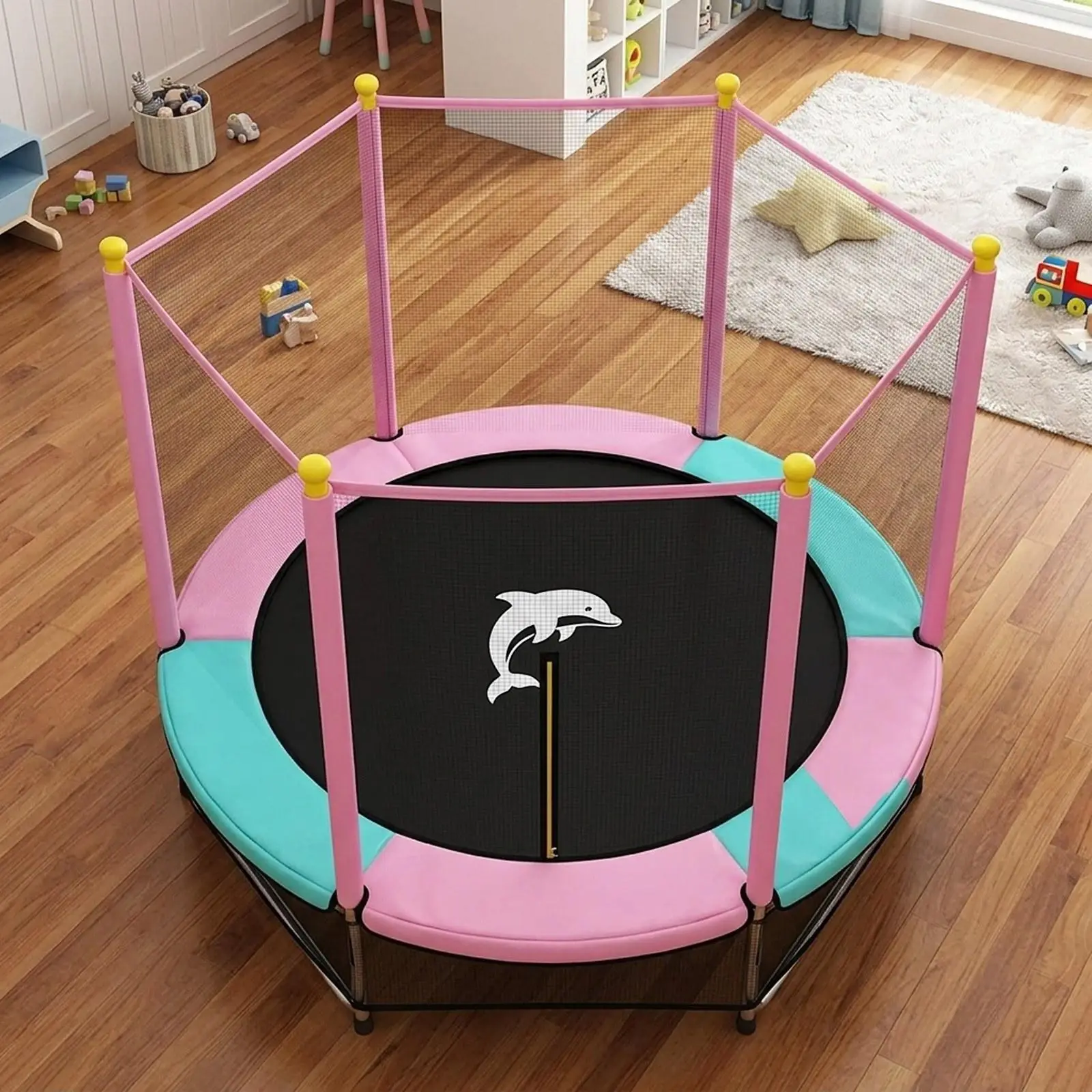 Trampoline Edge Cover Home Kids Surround Guard Exercise Accessories for Boys Girls Trampoline Pad Jumping Bed Cover Protector