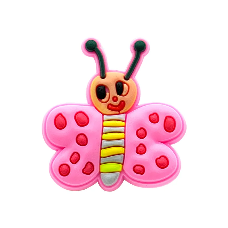 1/50 Stück rosa Schmetterling Schuh Charms Cowboy Hut Stiefel Kirsche Kaninchen Meerjungfrau Schuh Zubehör Karol G Schuh Dekorationen Pins Clogs – Detail 18
