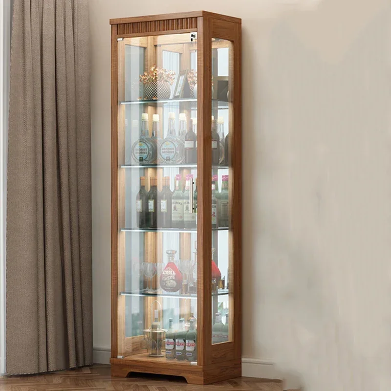 Counter Cellar Wine Cabinets Rack Showcase Shelf Display Wine Cabinet Living Room Storage Vitrina De Cristal Wine Decoration