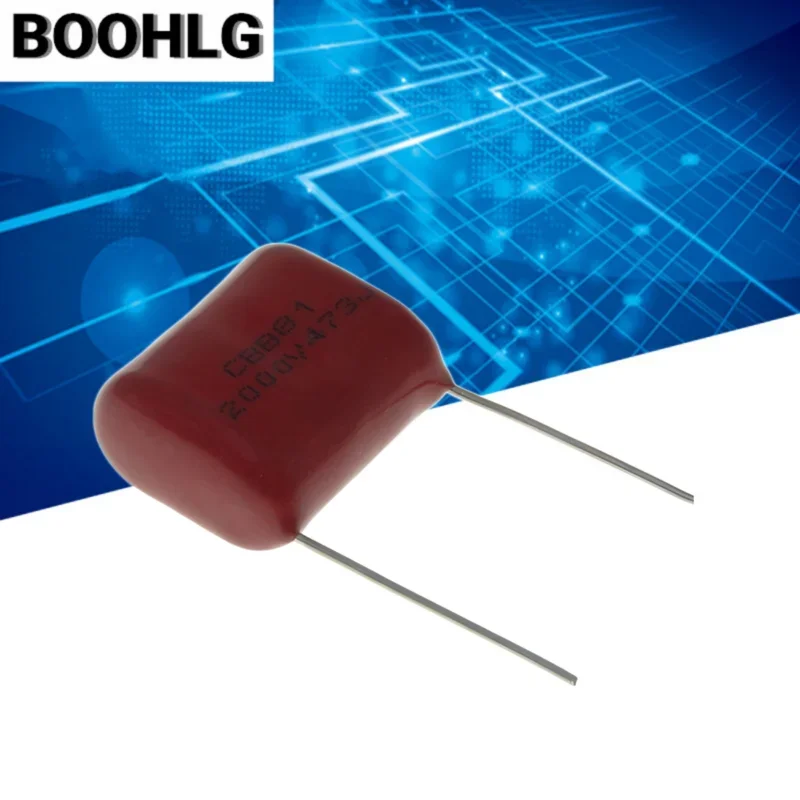 10PCS 473J2000V 0.047uF 2000V 2KV CBB 473 47NF 473J 2000V CBB81 Polypropylene Film Capacitor Pitch 20mm  25mm