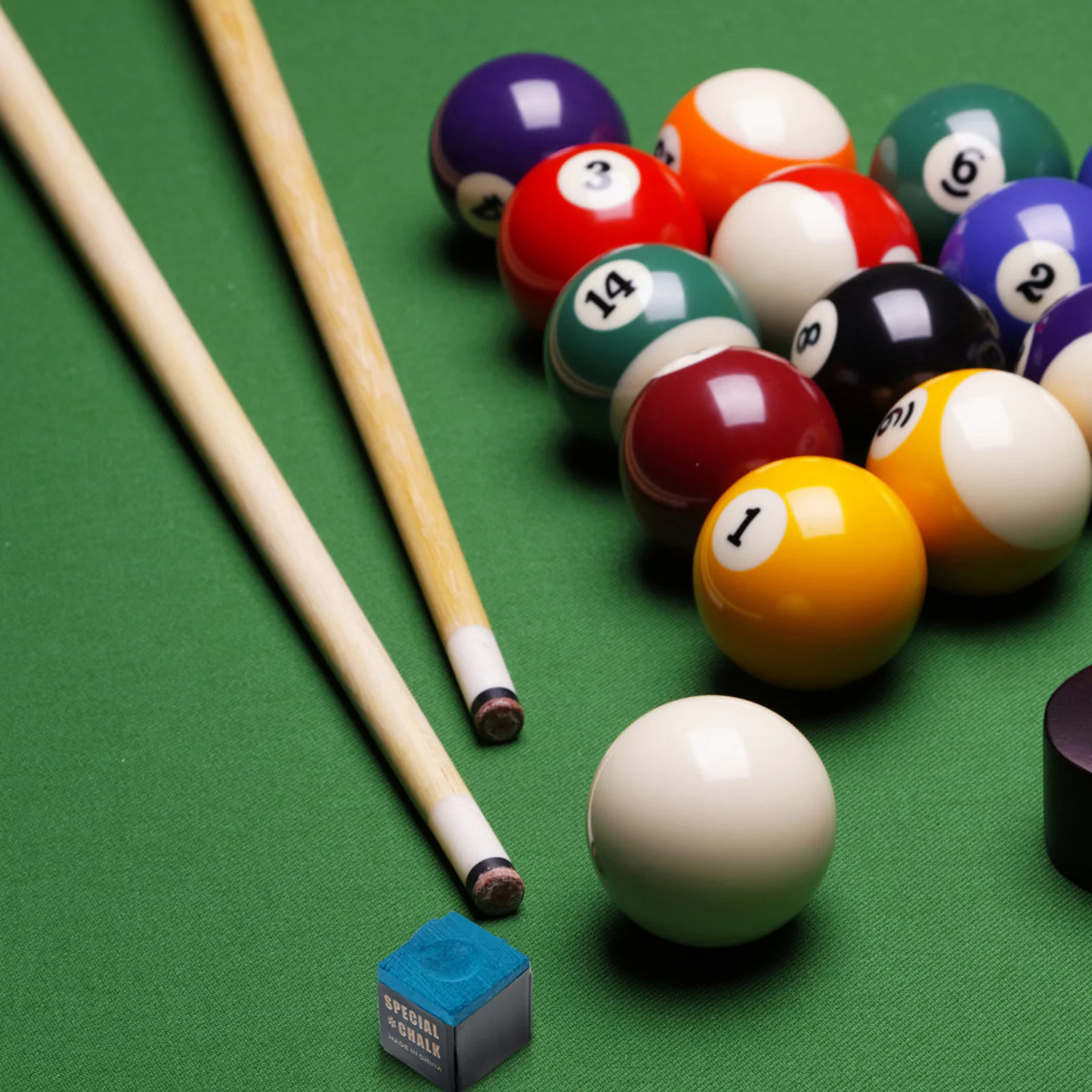 

12 Pcs Cue Chalk Billiards Powder Pool Table Supplies Accessories Blue Chocolate
