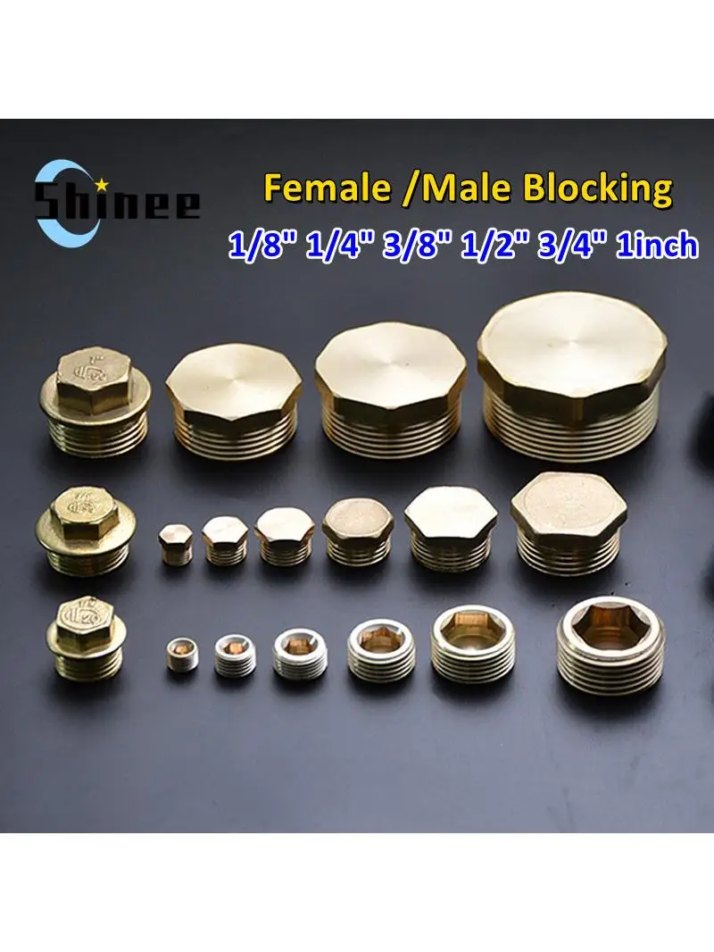 1/8 1/4 3/8 1/2 3/4 filetage mâle femelle tuyau en laiton tête hexagonale embout raccord rapide connecteur en laiton adaptateur de robinet universel