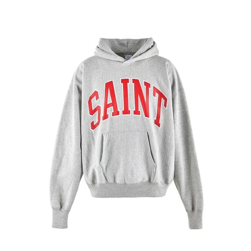 Hip Hop Saint Hoodies Men Woman Vintage Letter Print Casual Pair Pullover Sweatshirts