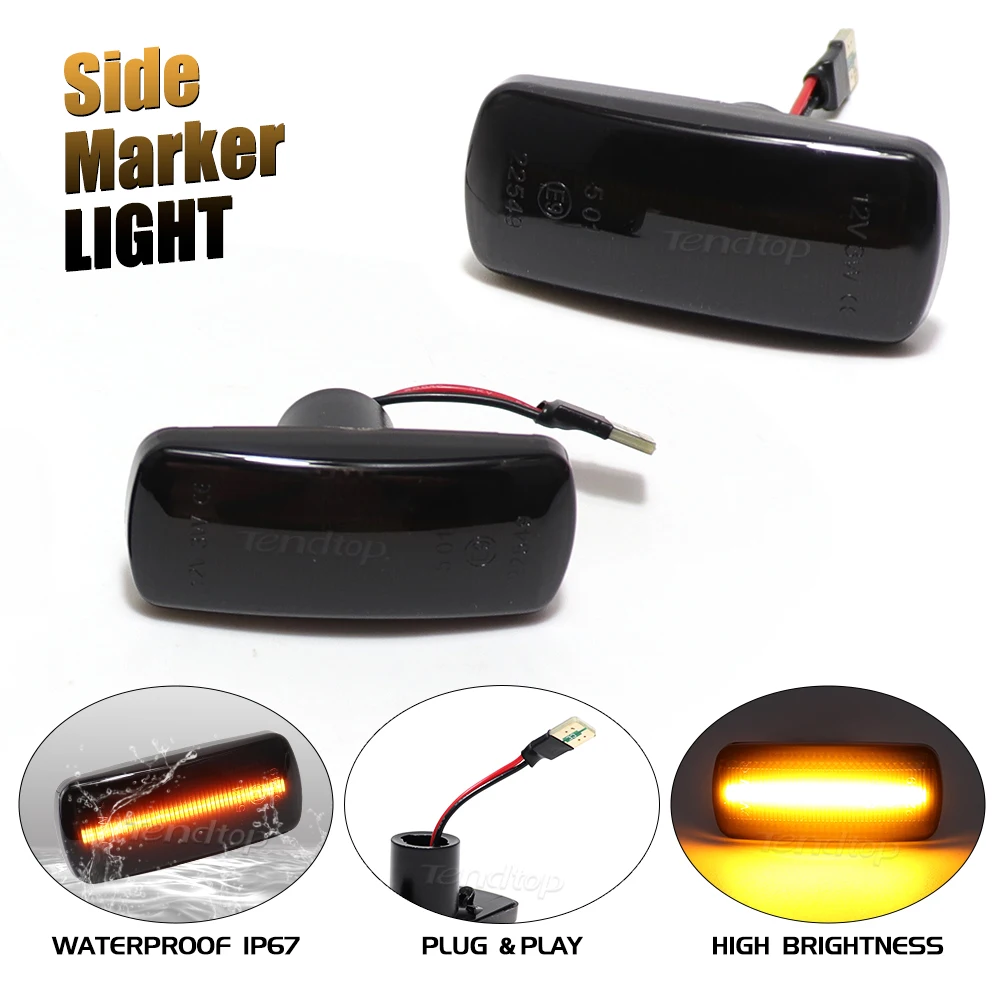 For Jeep compass Grand Cherokee Chrysler 200 300 Sebring Town Country Flowing Side Marker Light Dynamic Turn Signal