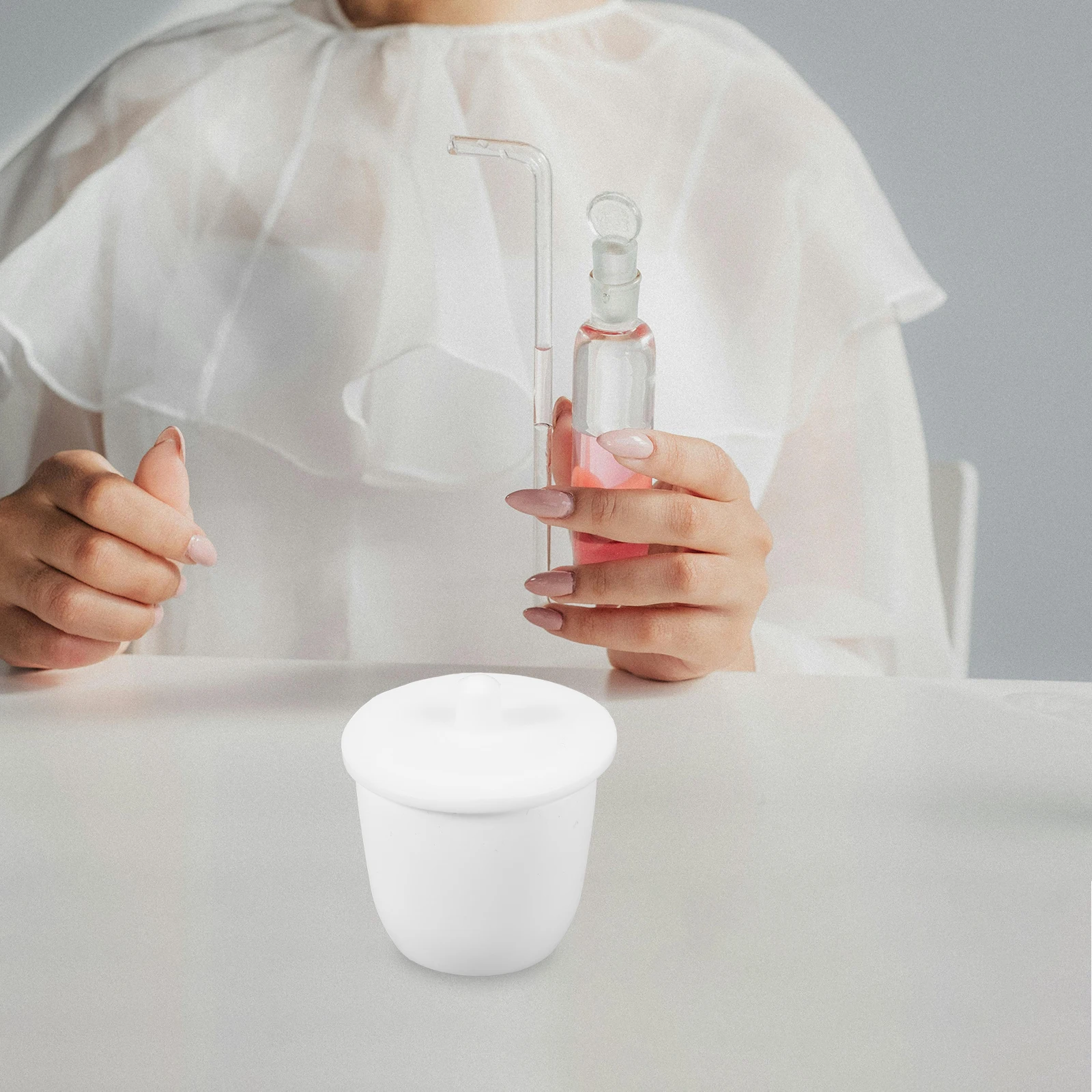 

30Ml Lidded Cup Laboratory Crucible Melting Crucibles Dish Jewelry Casting Metal Refining Lab Equipment Ptfe Non-Stick Reusable