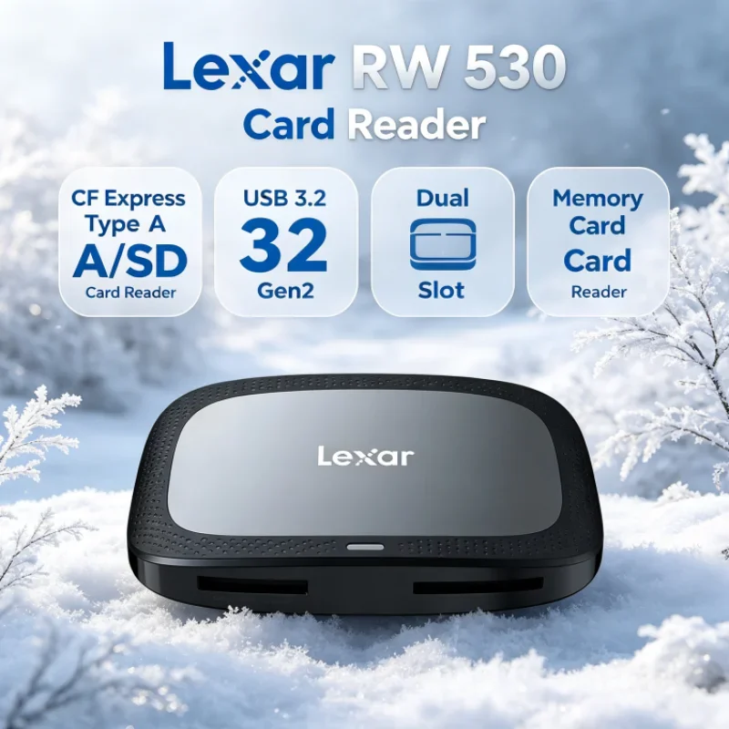 Lexar CFexpress Type A / SD Memory Card Reader SD Card Reader CFA Max 900MB/s Dual Slot USB 3.2 Gen2 RW530