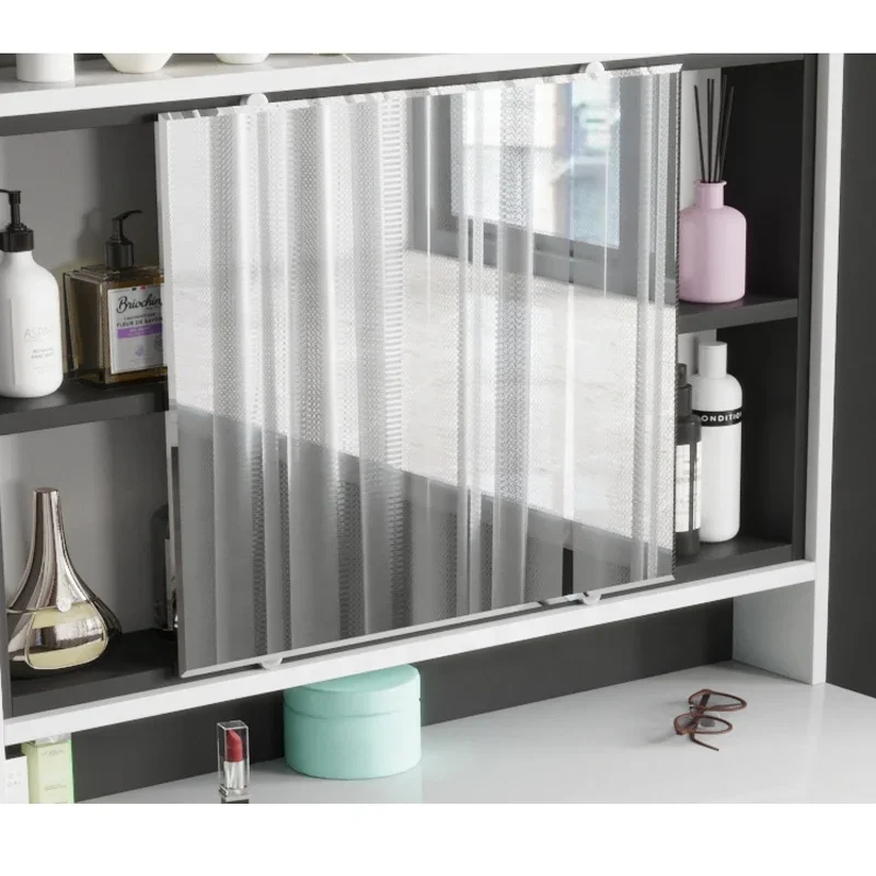 # Modern Wooden Bedroom Mirror Side White 3 Drawer Dresser 4