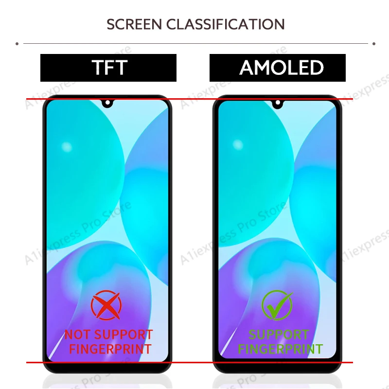 Ekran LCD do Samsung Galaxy A50 A505 Wyświetlacz LCD Ekran dotykowy Digitizer Zespół z ramką A505F A505G A505W A505X A505U Część — zdjęcie produktu 4