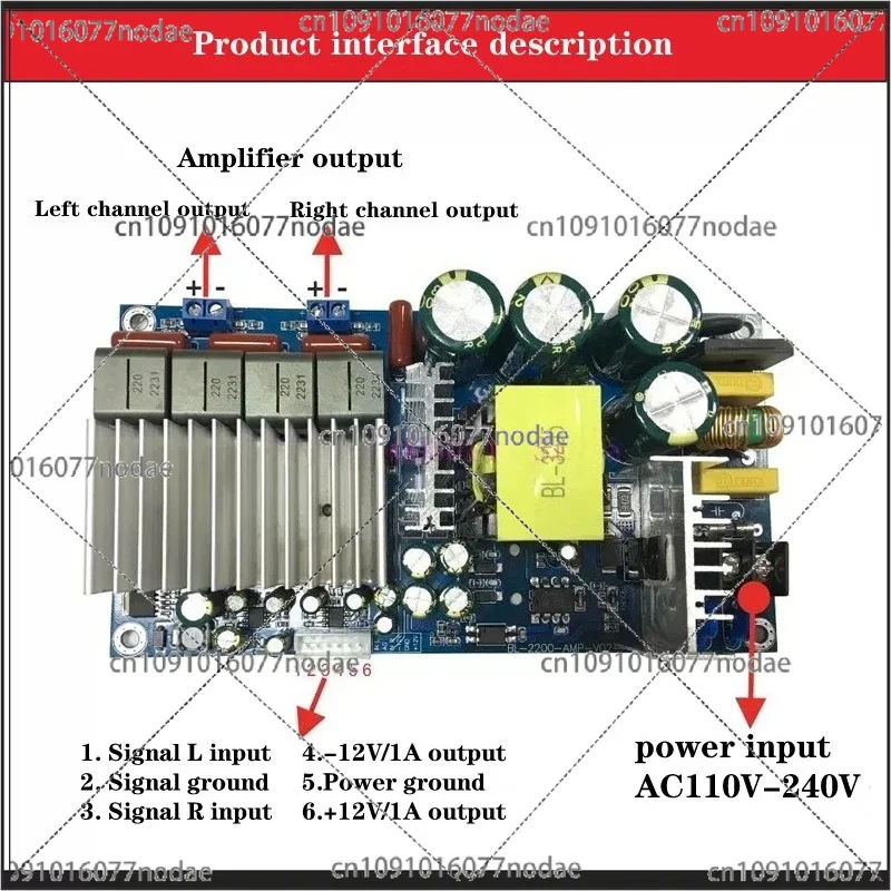 TPA3255 Chip,Audiophile Grade HIFI Digital Power Amplifier Board Module, Class D High-power 2.0 Two-channel Stereo 300W*2
