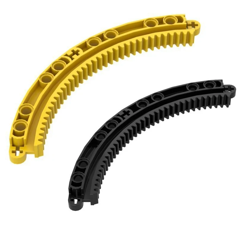 20pcs 24121 Gear Rack 11 x 11 Curved Brick Collections Bulk Modular GBC For Technical MOC DIY Buildings Blocks Compatible Toys